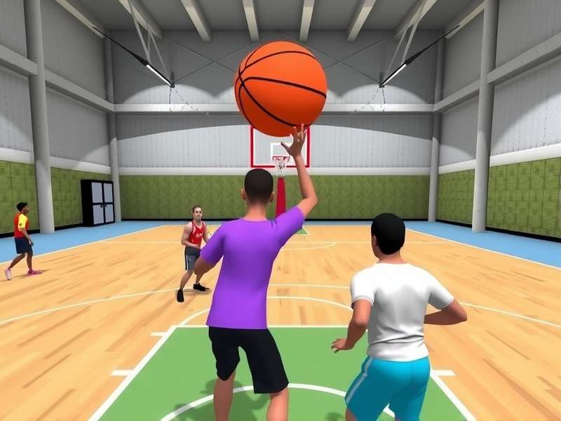 Basket Frenzy VR gameplay screenshot